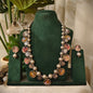Beautiful Designer Painting Mix Paatri Necklace With Earrings