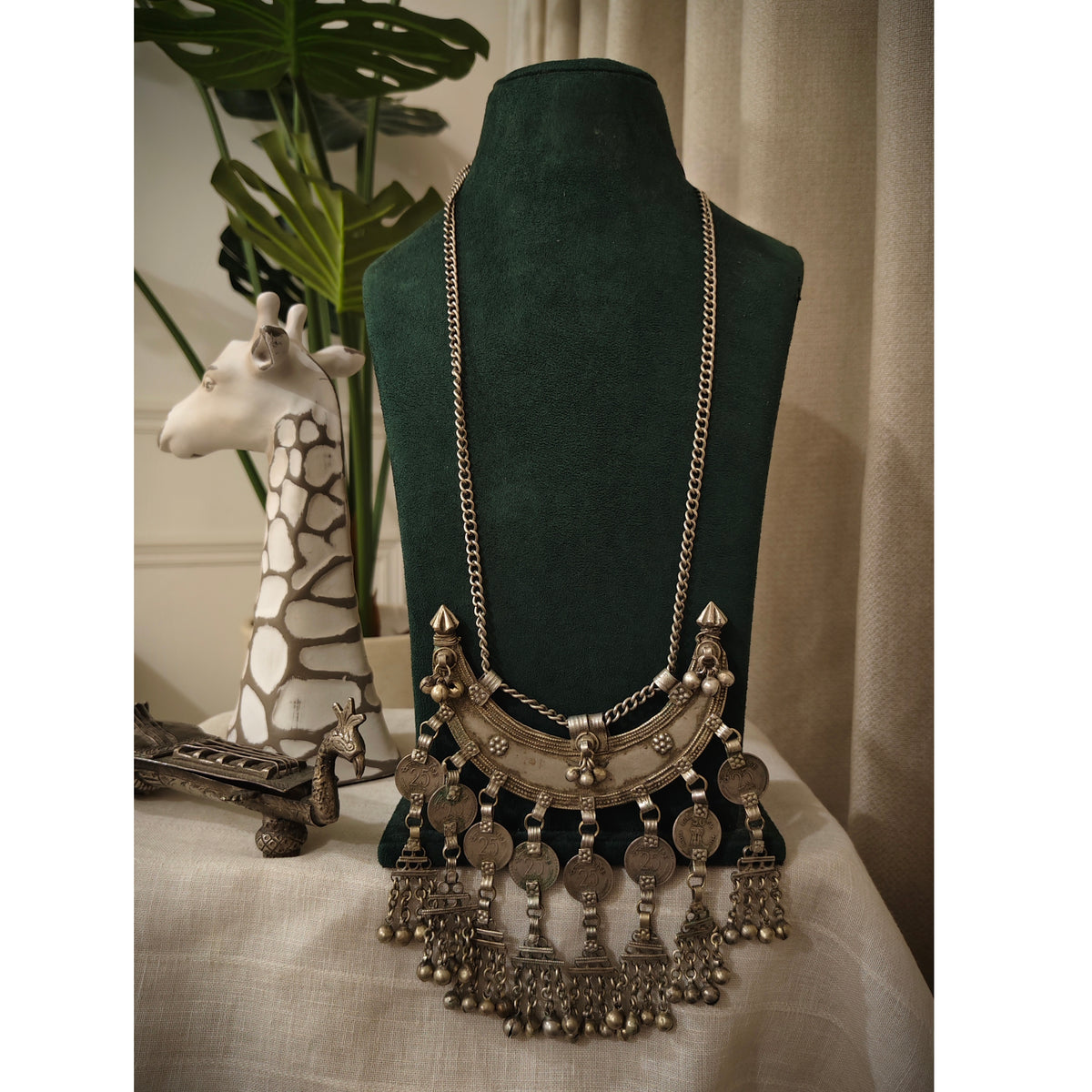 Beautiful Tribal Chaand Vintage Long Necklace