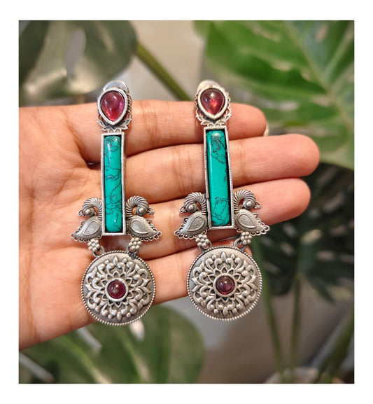 Beautiful Designer Stone Embedded Earrings