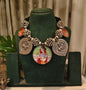 Beautiful Designer Painting Mix Paatri & Ghungroo Gutchha Ball Neckpiece