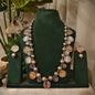 Beautiful Designer Painting Mix Paatri Necklace With Earrings