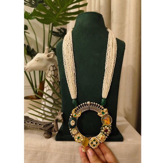 Beautiful Designer Fusion Pendant Long Necklace