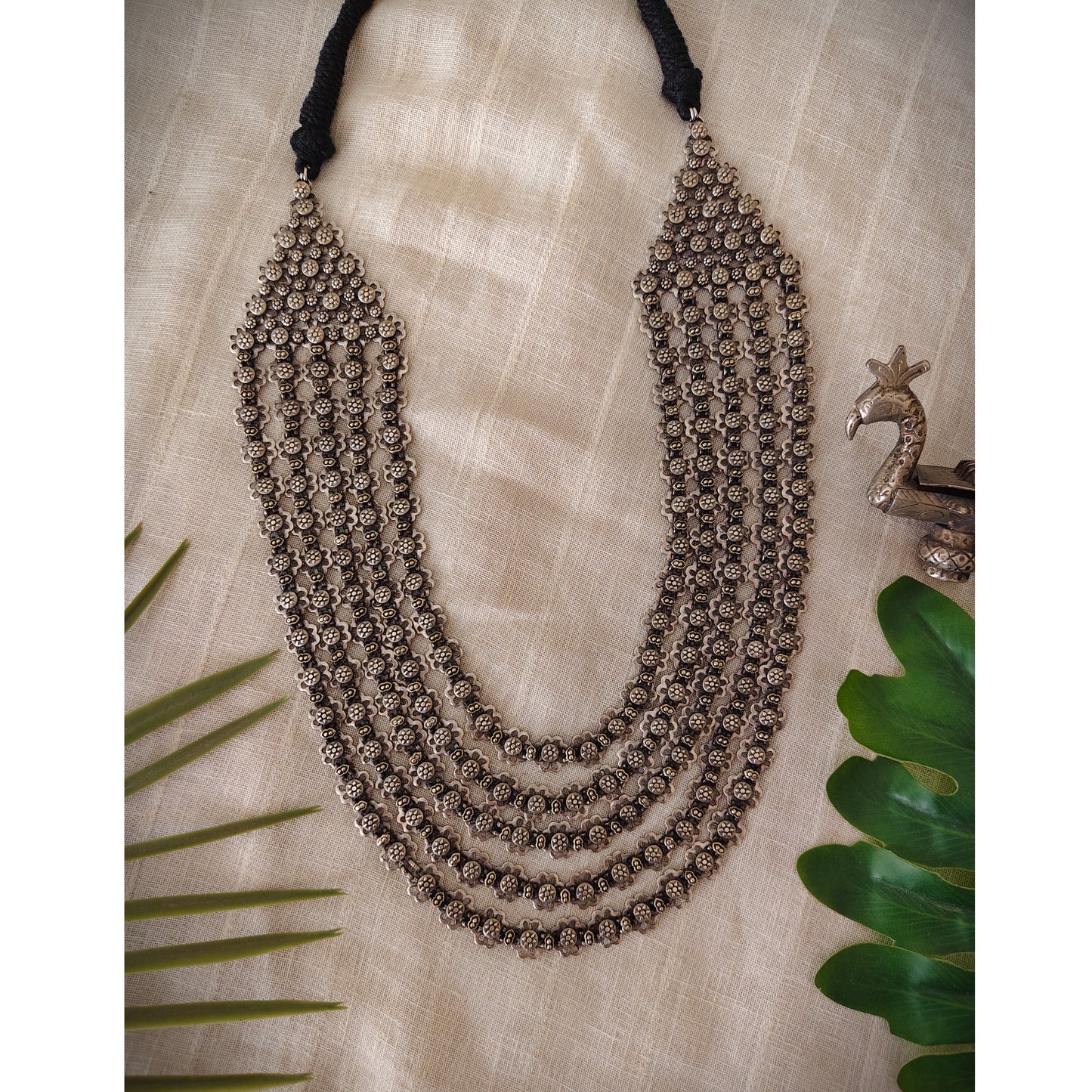 Beautiful Designer Brass Layered Necklace