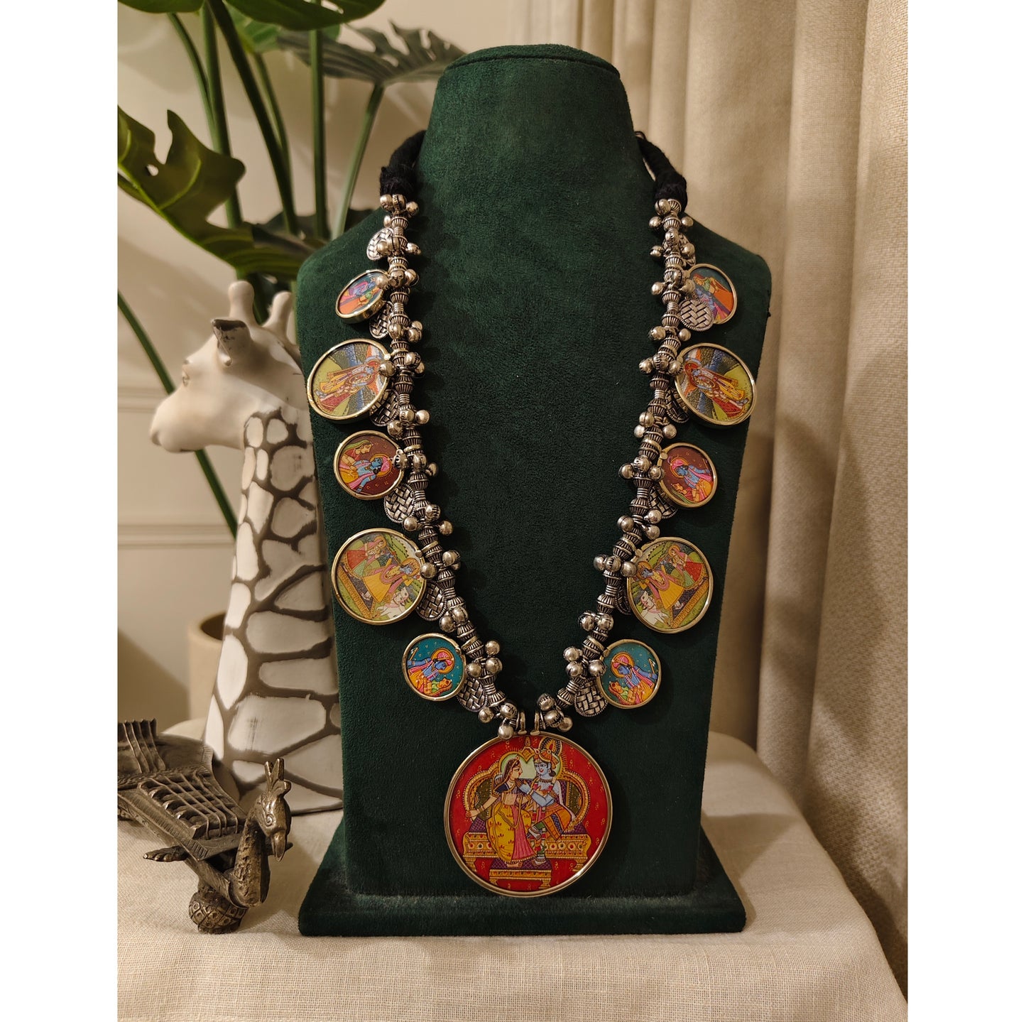 Beautiful Designer Painting Long Necklace