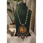 Beautiful Designer Painting Pendant Beads Mala Necklace
