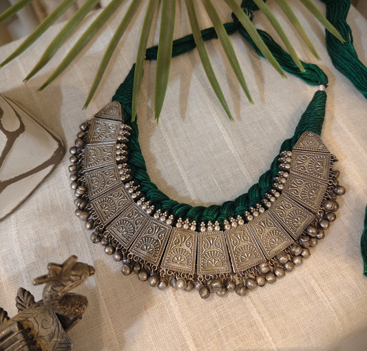 Beautiful Designer Choker / Neckpiece With Handmade Adjustable Dori