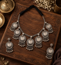 Beautiful Designer Coins Neckpiece With Earrings