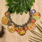 Beautiful Designer Overlapping Painting Mix Neckpiece
