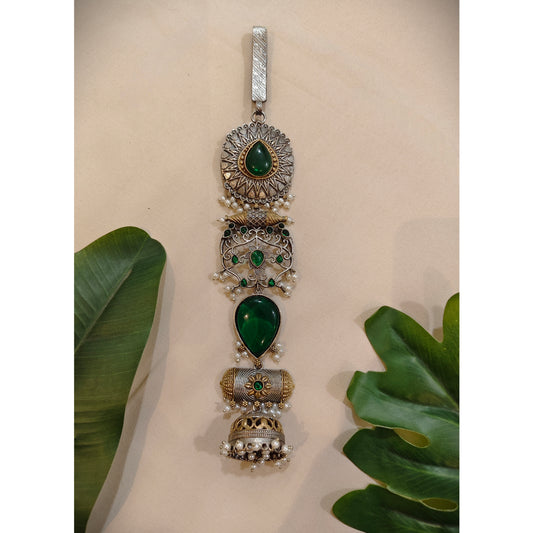 Beautiful Designer Stone Embedded Dual Tone Chaabi Gutchha (To be worn on waist)
