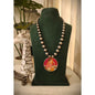 Beautiful Designer Painting Pendant With Ball Chain Necklace