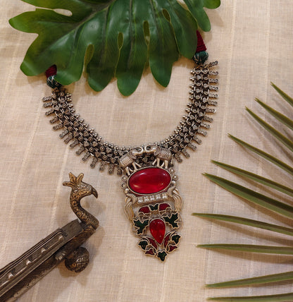 Beautiful Designer Stone Embedded Pendant Neckpiece