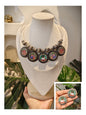 Beautiful Designer Painting Mix Hasli With Earrings
