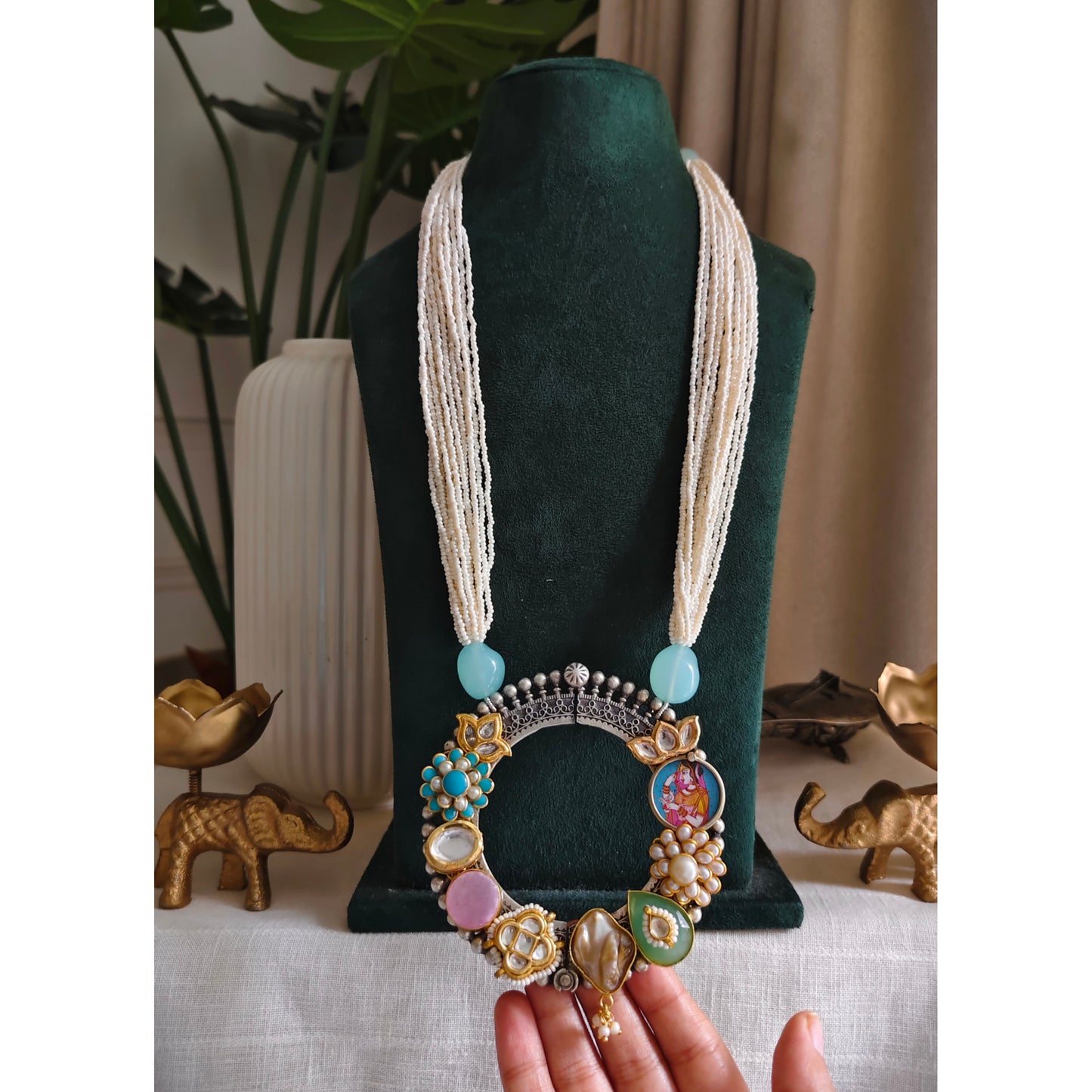 Beautiful Designer Fusion Pendant Necklace