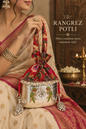 Beautiful Designer Metal Potli Bag (pink 1 pc)