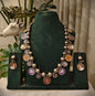 Beautiful Designer Painting Mix With Paatri Necklace & Earrings