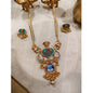 Beautiful Designer Apala Polish Necklace With Earrings
