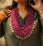 Beautiful Designer Layered Beaded Paatri Necklace