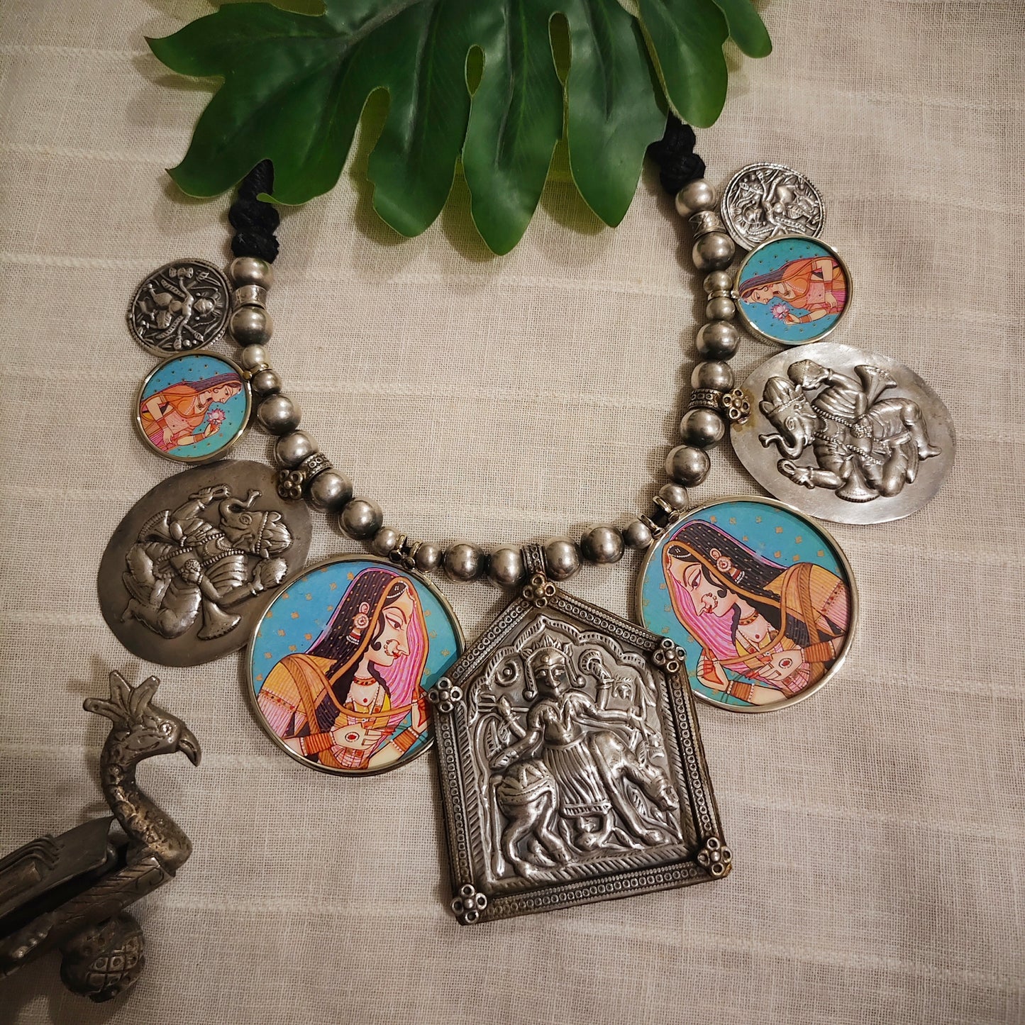 Beautiful Designer Painting Paatri Mix Neckpiece