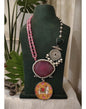 Beautiful Designer Painting & Natural Stone Stylish Necklace