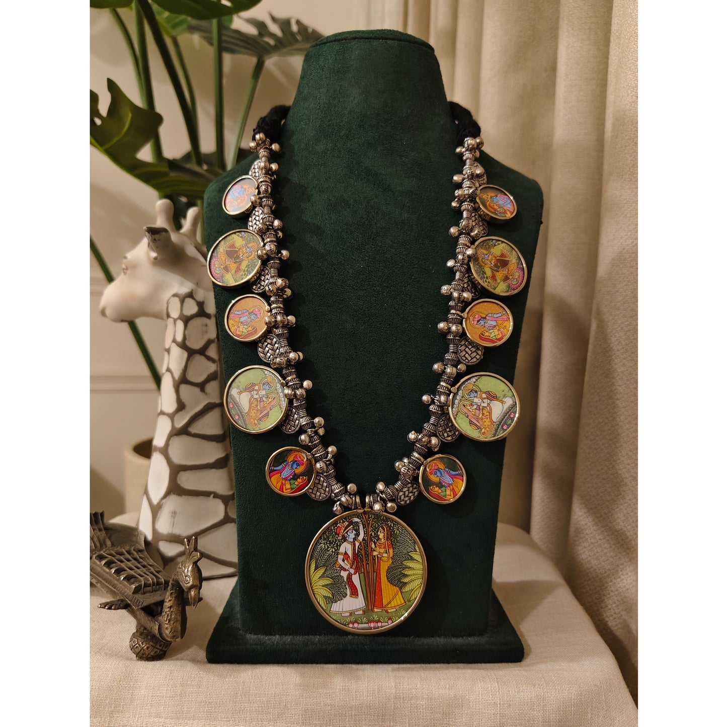 Beautiful Designer Painting Long Necklace