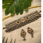 Beautiful Designer Kundan Detailing Choker With Earrings