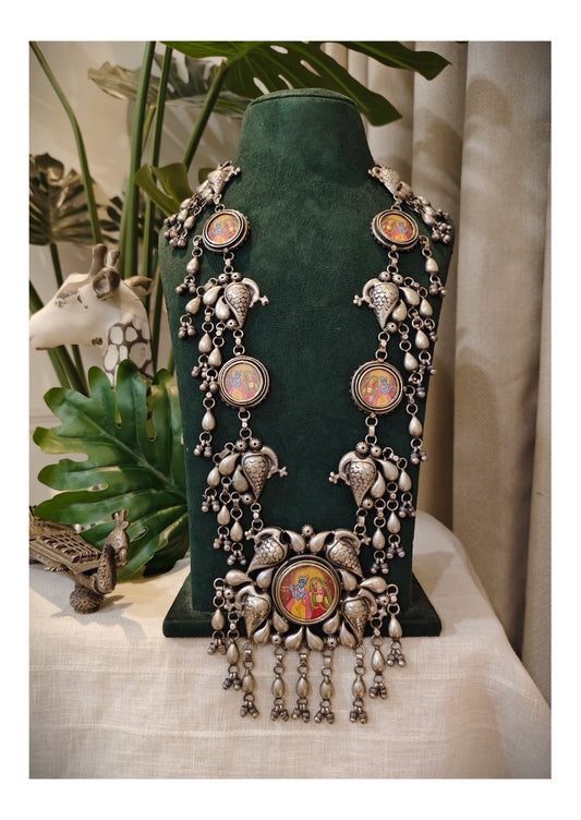 Beautiful Designer Painting Tota Necklace
