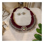 Beautiful Designer Neckpiece With Kundan Detailing And Earrings