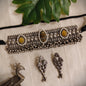 Beautiful Designer Stone Embedded Choker With Earrings