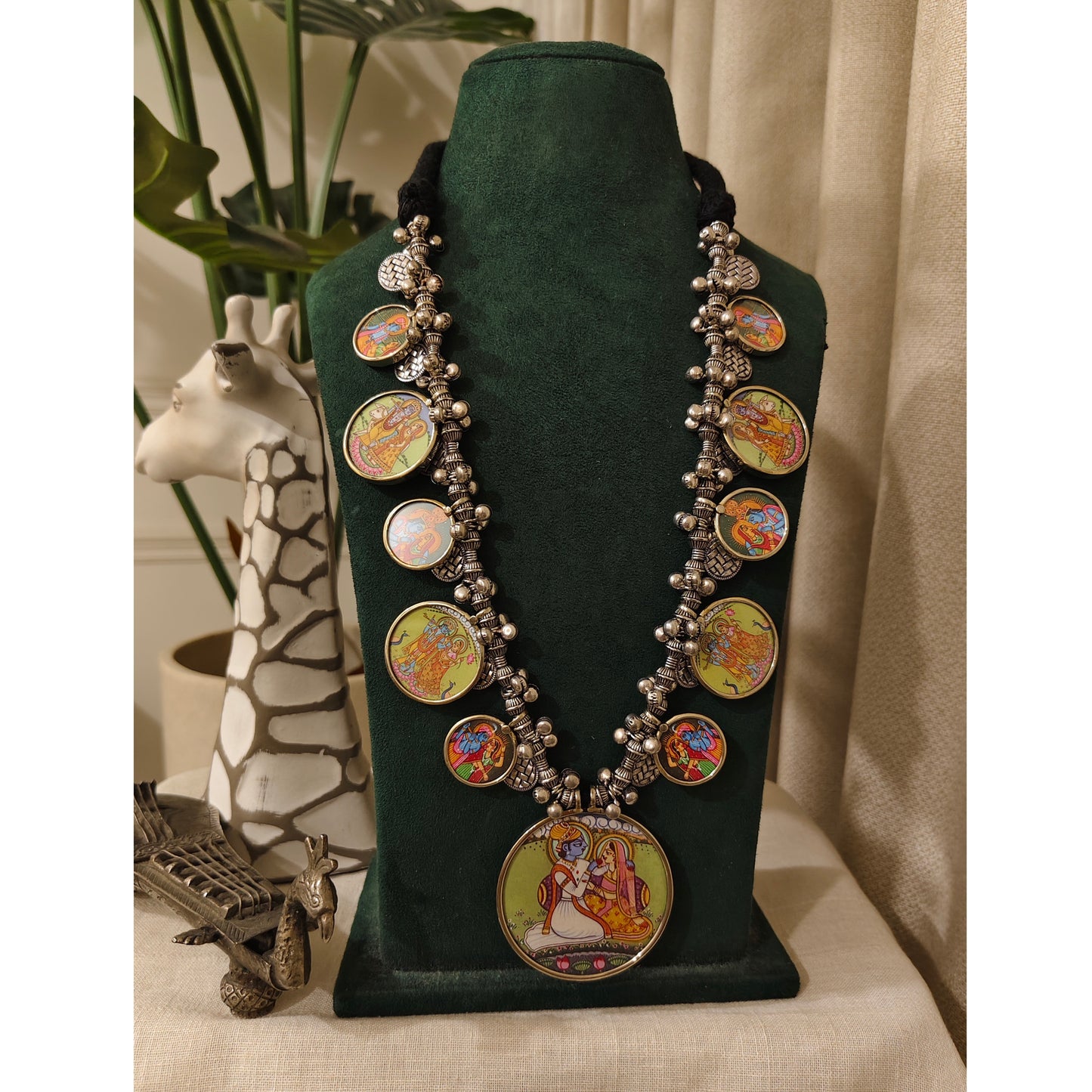 Beautiful Designer Painting Long Necklace