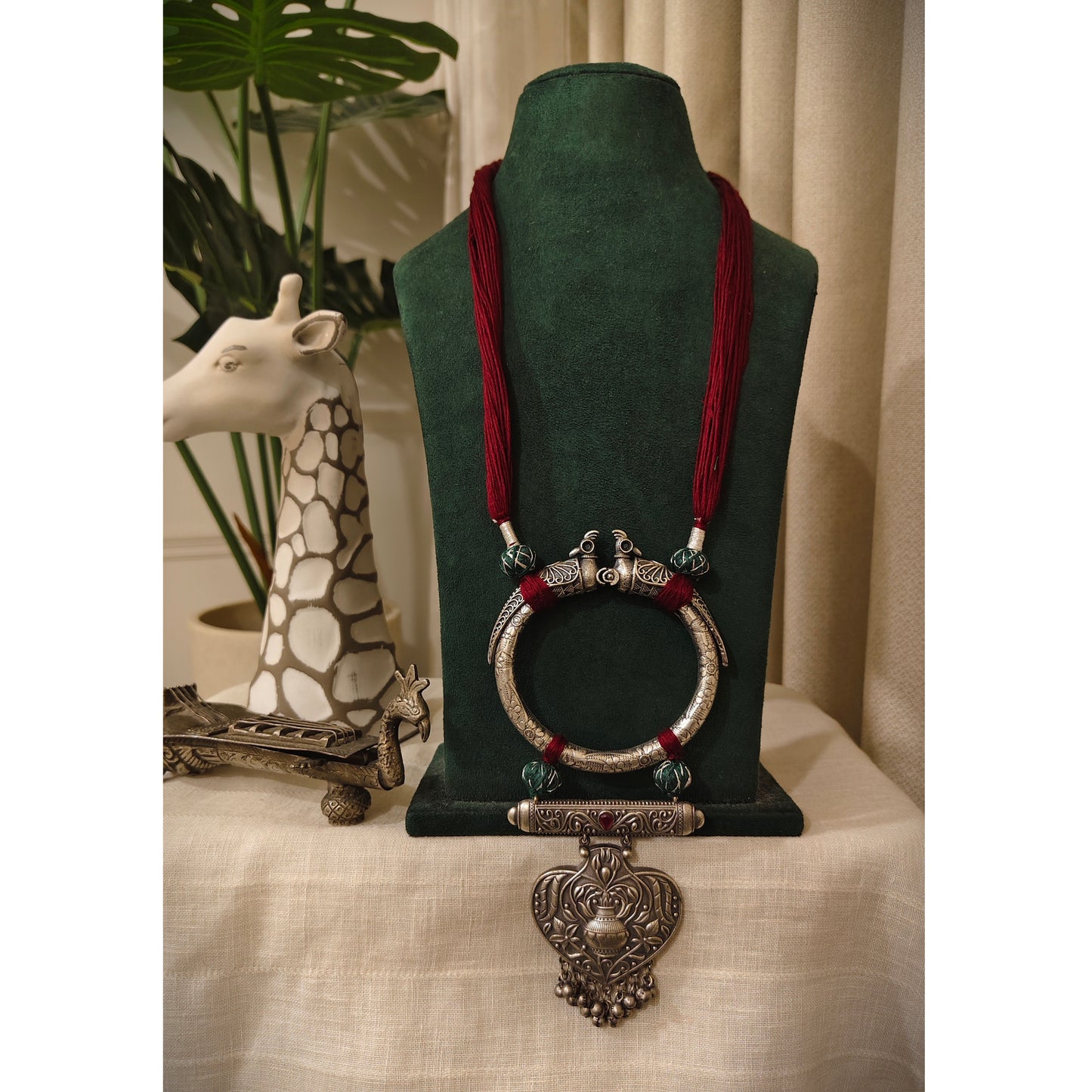 Beautiful Designer Pendant Long Handmade Dori Necklace