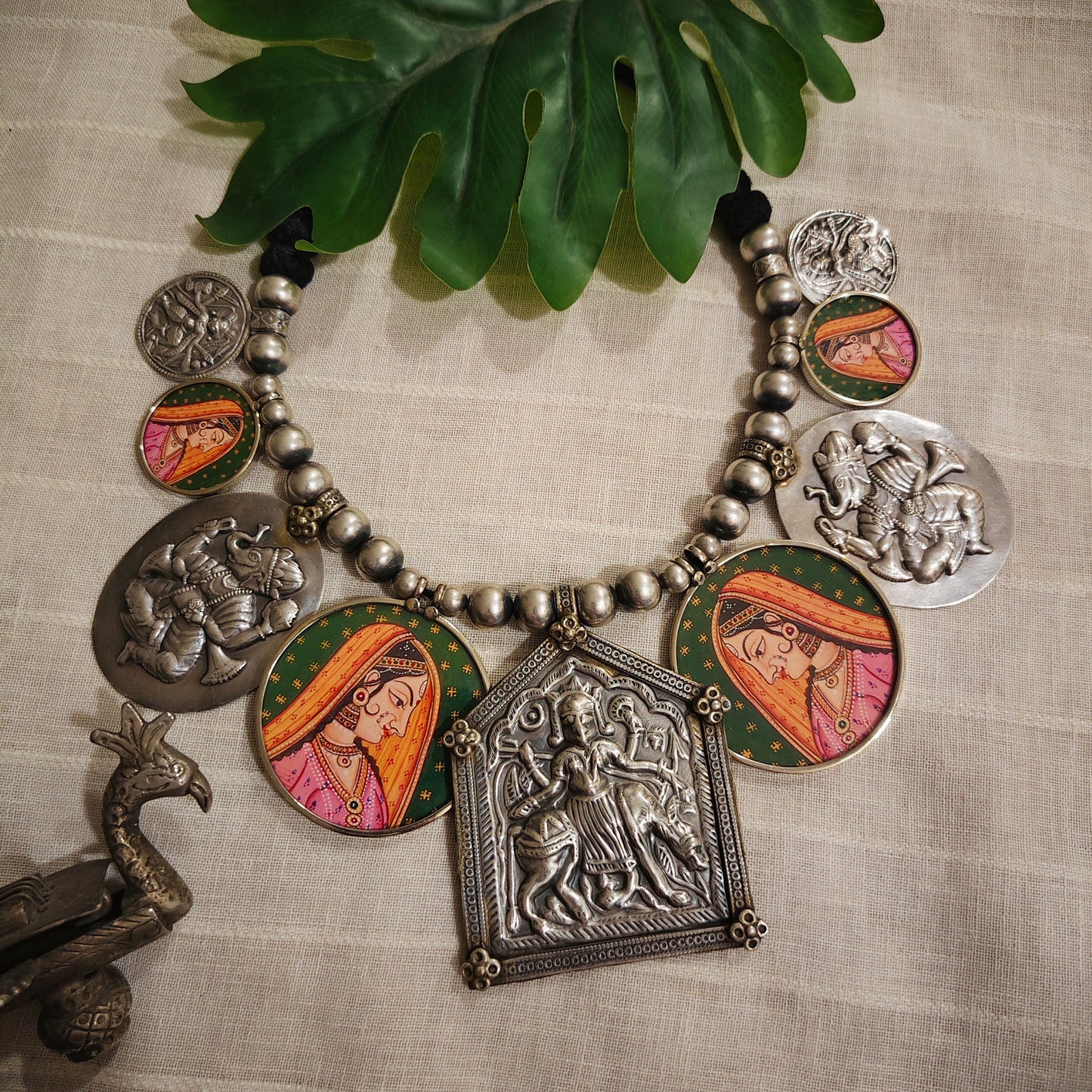 Beautiful Designer Painting Paatri Mix Neckpiece
