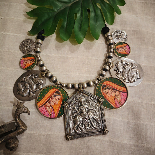 Beautiful Designer Painting Paatri Mix Neckpiece