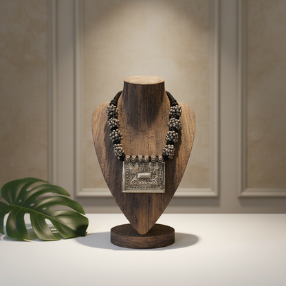 Beautiful Designer Afghani Pendant With Ghungroo Gutchha Dori