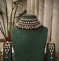Beautiful Designer Kolhapuri Carving Choker With Earrings