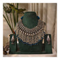 Beautiful Designer Jaal Neckpiece With Latkan & Earrings