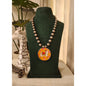 Beautiful Designer Painting Pendant With Ball Chain Necklace