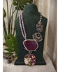 Beautiful Designer Painting & Natural Stone Stylish Necklace