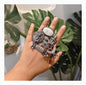 Beautiful Designer Fusion Stone Embedded Adjustable Ring