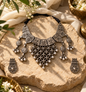 Beautiful Designer Jaal Neckpiece With Earrings