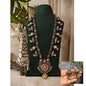 Beautiful Designer Kundan Detailing Necklace With Earrings
