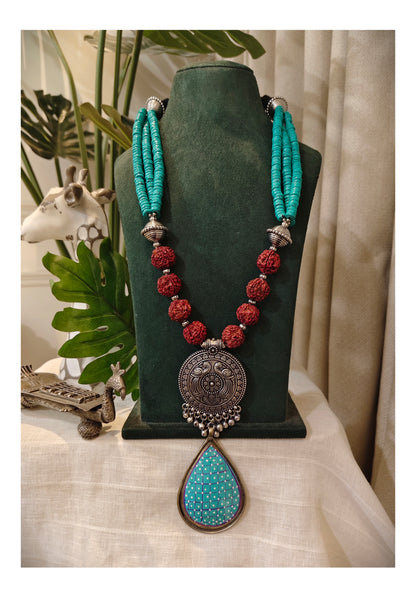 Beautiful Designer Fusion Very Long Necklace