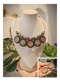 Beautiful Designer Painting Mix Hasli With Earrings