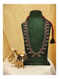 Beautiful Designer Stone Embedded Kairi Long Necklace With Earrings