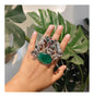 Beautiful Designer Fusion Stone Embedded Adjustable Ring