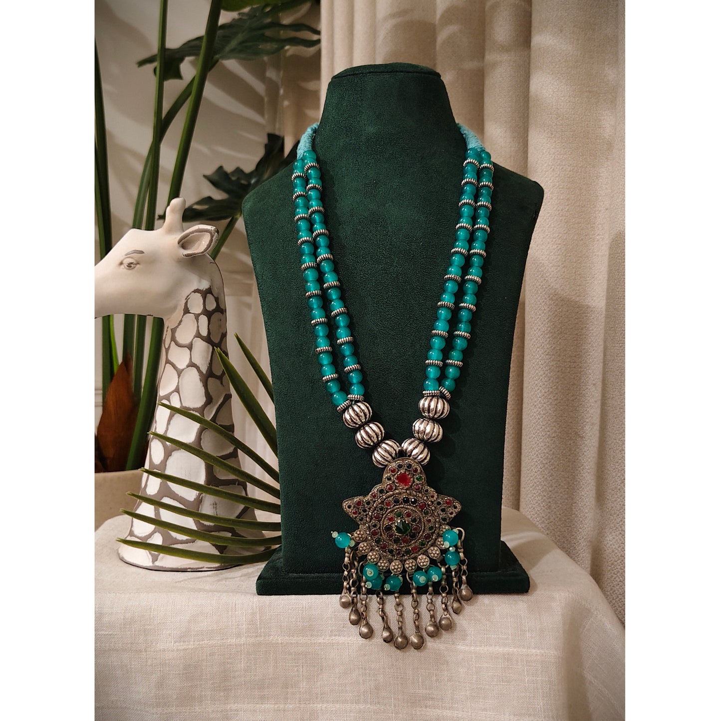 Beautiful Designer Vintage Afghani Pendant Necklace
