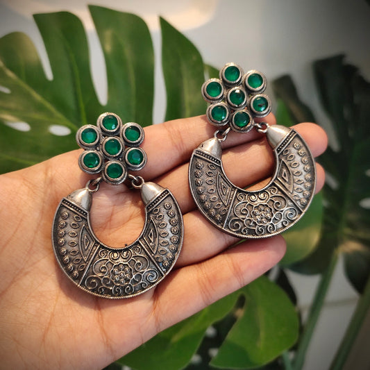 Beautiful Designer Stone Embedded Earrings