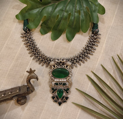Beautiful Designer Stone Embedded Pendant Neckpiece (no earrings)