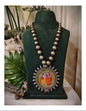 Beautiful Designer Painting Pendant With Ball Chain Mala Necklace