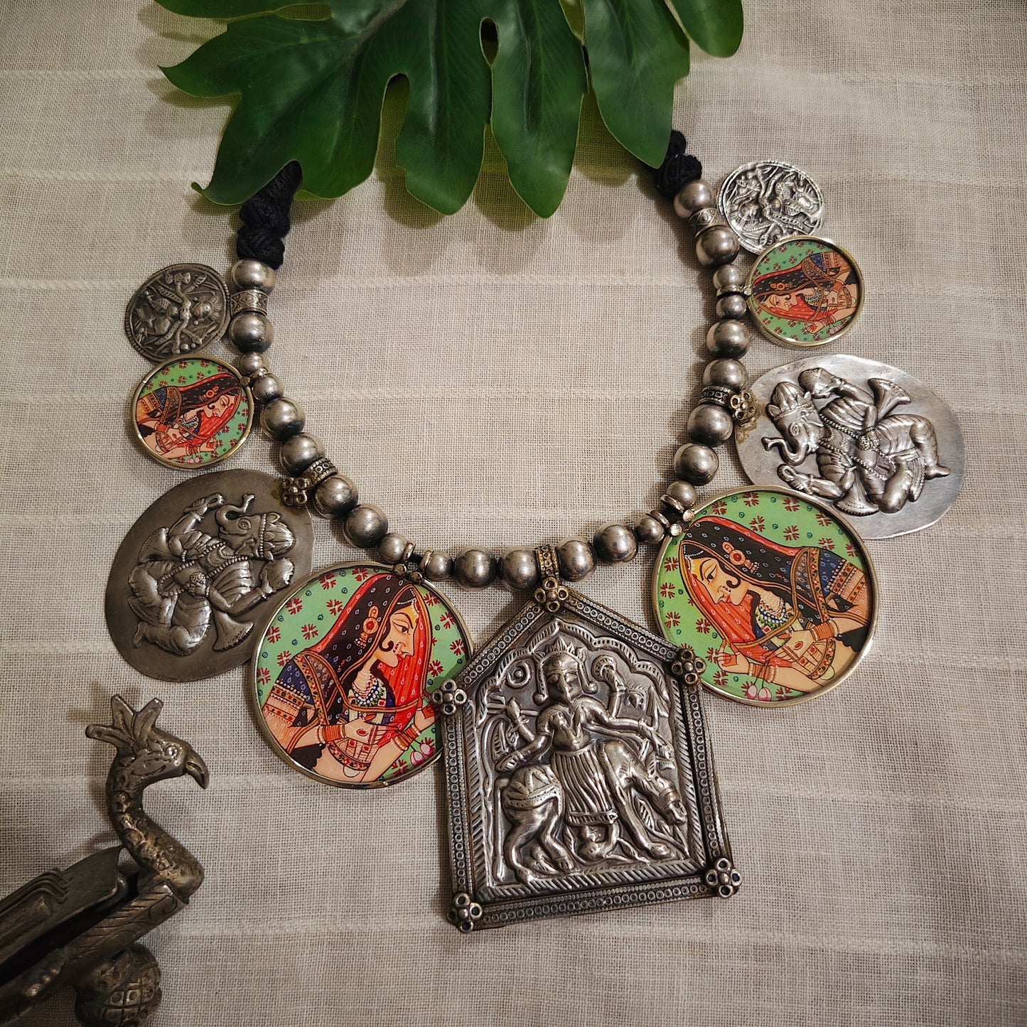 Beautiful Designer Painting Paatri Mix Neckpiece