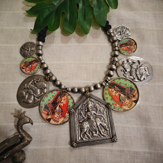 Beautiful Designer Painting Paatri Mix Neckpiece